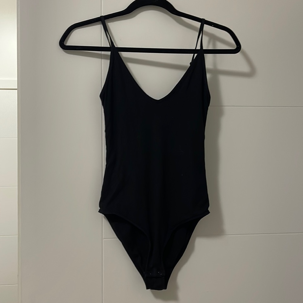 Black ribbed bodysuit Talula
